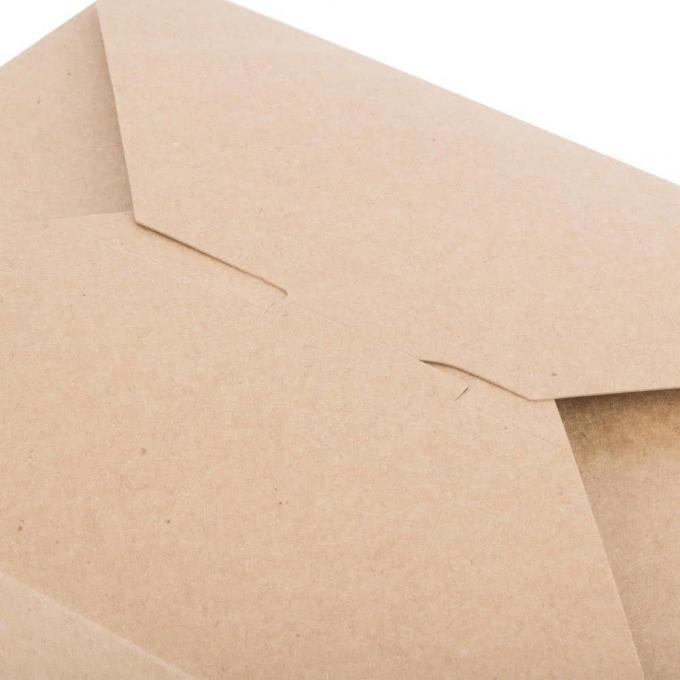 Rk Bakeware China Disposable Kraft Paper Take out Containers Lunch Meal Food Boxes