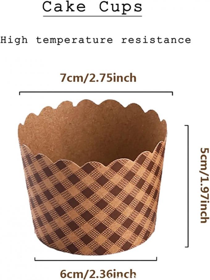 Rk Bakeware China Jumbo Cupcake Liner Jumbo Muffin Liners Kraft Paper Cake Baking Cup Food Grade &amp; Grease-Proof Baking Cups Paper