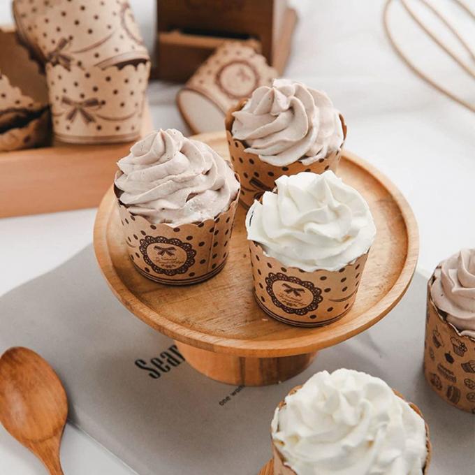 Rk Bakeware China Jumbo Cupcake Liner Jumbo Muffin Liners Kraft Paper Cake Baking Cup Food Grade &amp; Grease-Proof Baking Cups Paper