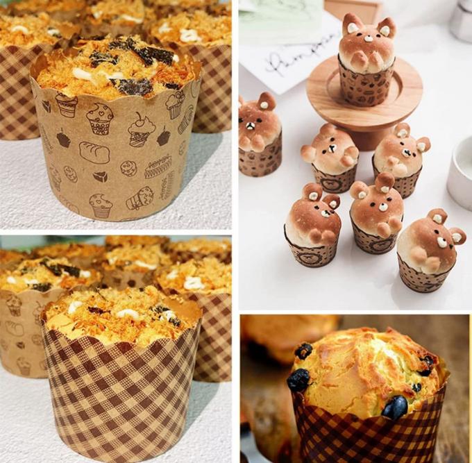 Rk Bakeware China Jumbo Cupcake Liner Jumbo Muffin Liners Kraft Jumbo Paper Cake Baking Cup Food Grade &amp; Grease-Proof Baking Cups Paper